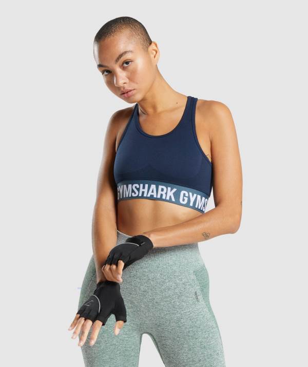 Damske Športové Podprsenky Gymshark Flex Námornícka Modrá | GN9706254
